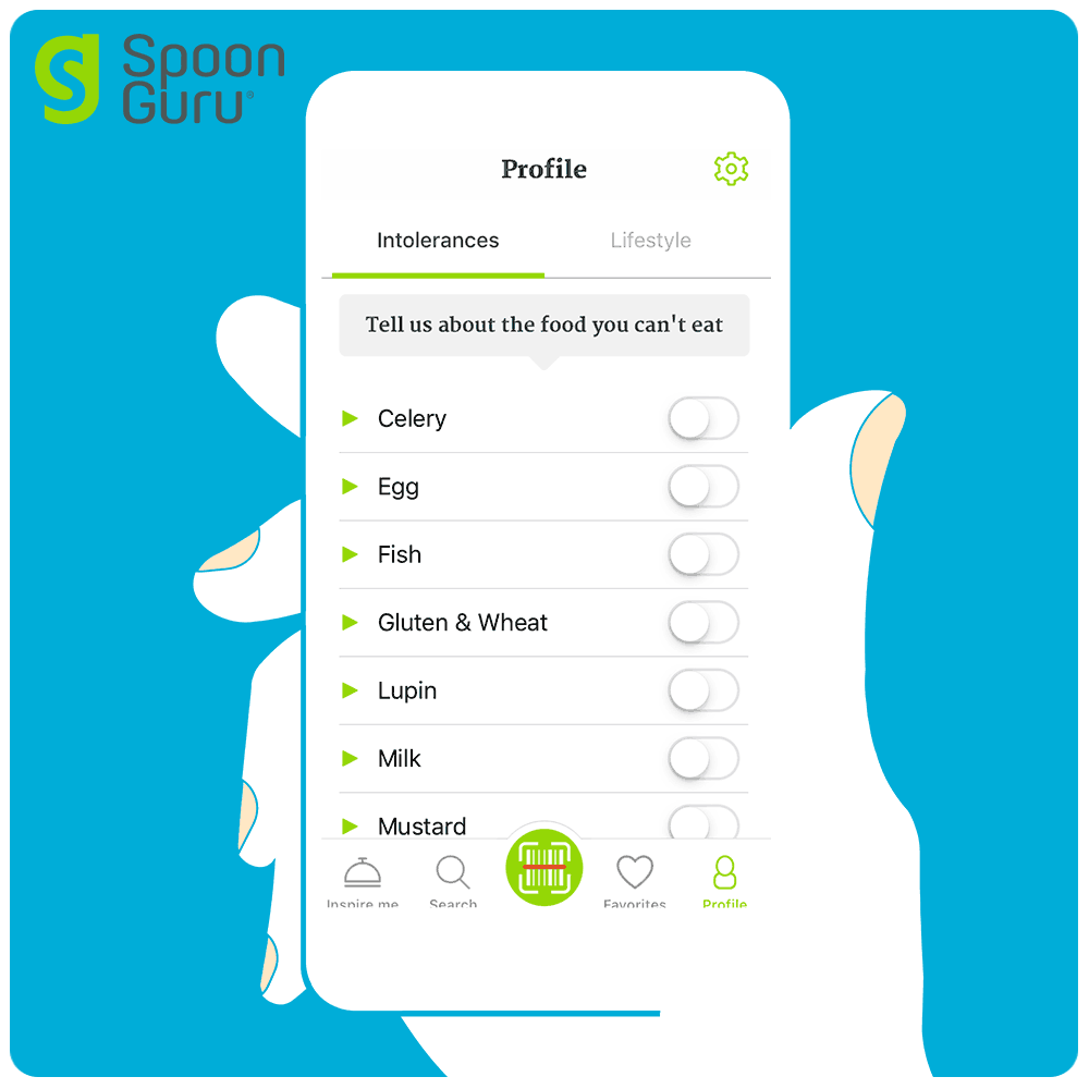 EggAllergy-SpoonGuruApp Egg Allergy option on the Spoon Guru App