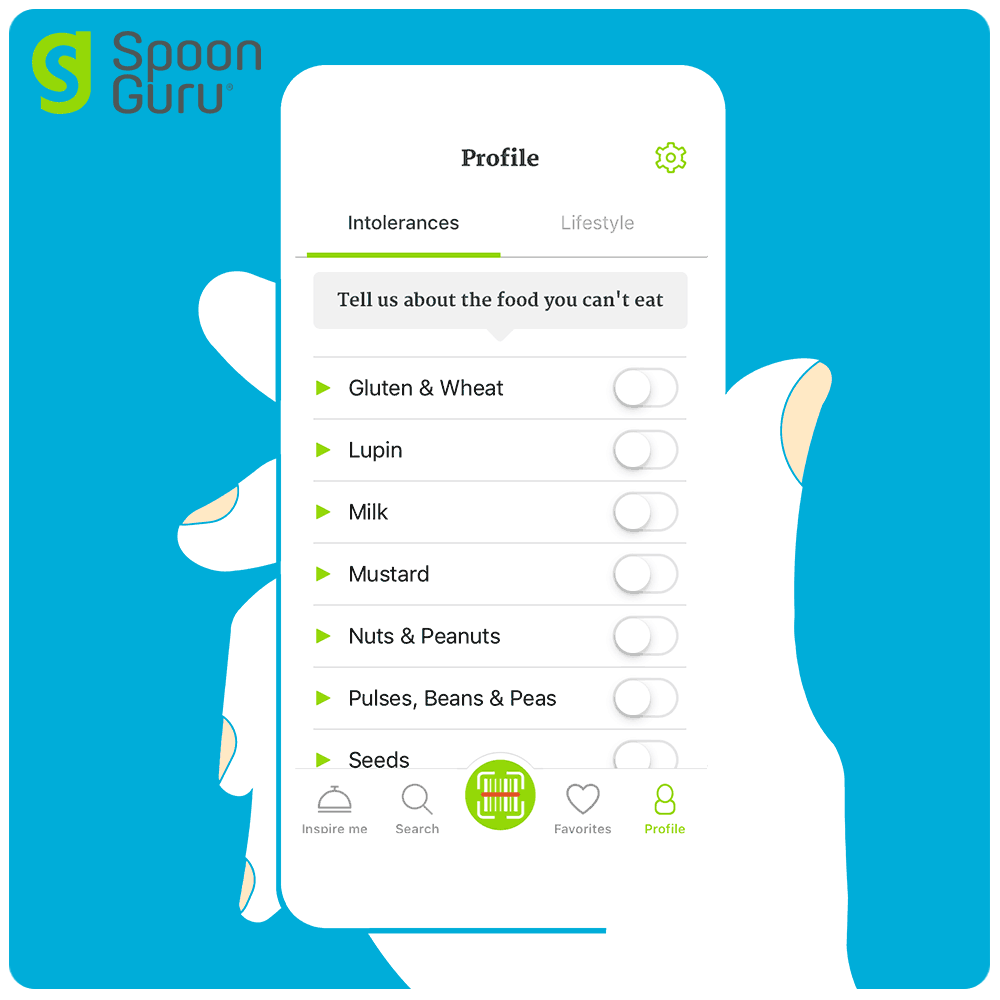 WheatAllergy-SpoonGuruApp Wheat Allergy option on the Spoon Guru App