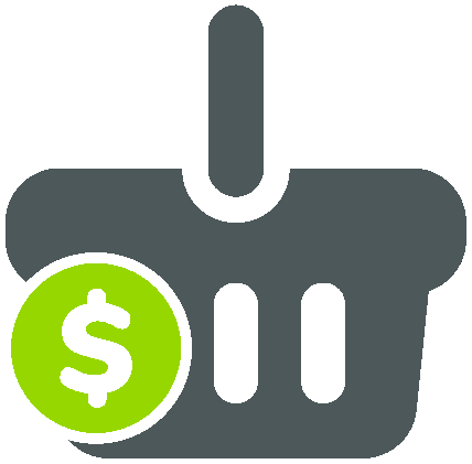 basket $ green grey